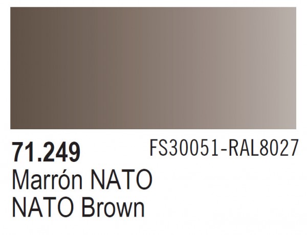 Vallejo Model Air Color 249: NATO Brown 