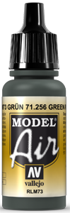 Vallejo Model Air Color 256: Green RLM73 