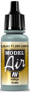 Vallejo Model Air Color 255: Light Blue RLM65 