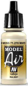 Vallejo Model Air Color 270: Off White 