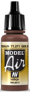 Vallejo Model Air Color 271: German Red Brown 