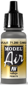 Vallejo Model Air Color 280: Camouflage Gray 
