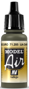 Vallejo Model Air Color 285: IJA Dark Green 