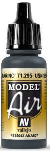 Vallejo Model Air Color 295: USN Sea Blue 