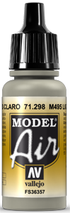Vallejo Model Air Color 298: M495 Light Gray 