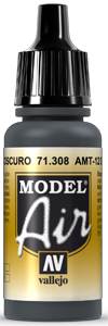 Vallejo Model Air Color 308: AMT-12 Dark Grey 