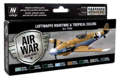 Vallejo Model Air Color 71164: Luftwaffe Maritime & Tropical Colors (Revised) 