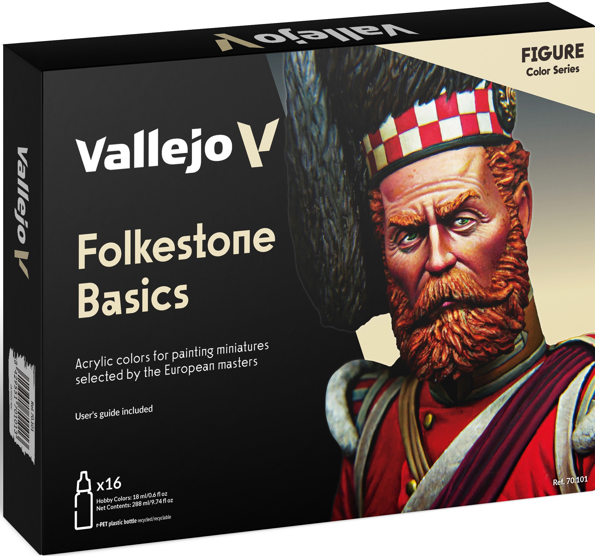 Vallejo Model Color Set: 70101 Folkestone Basic 