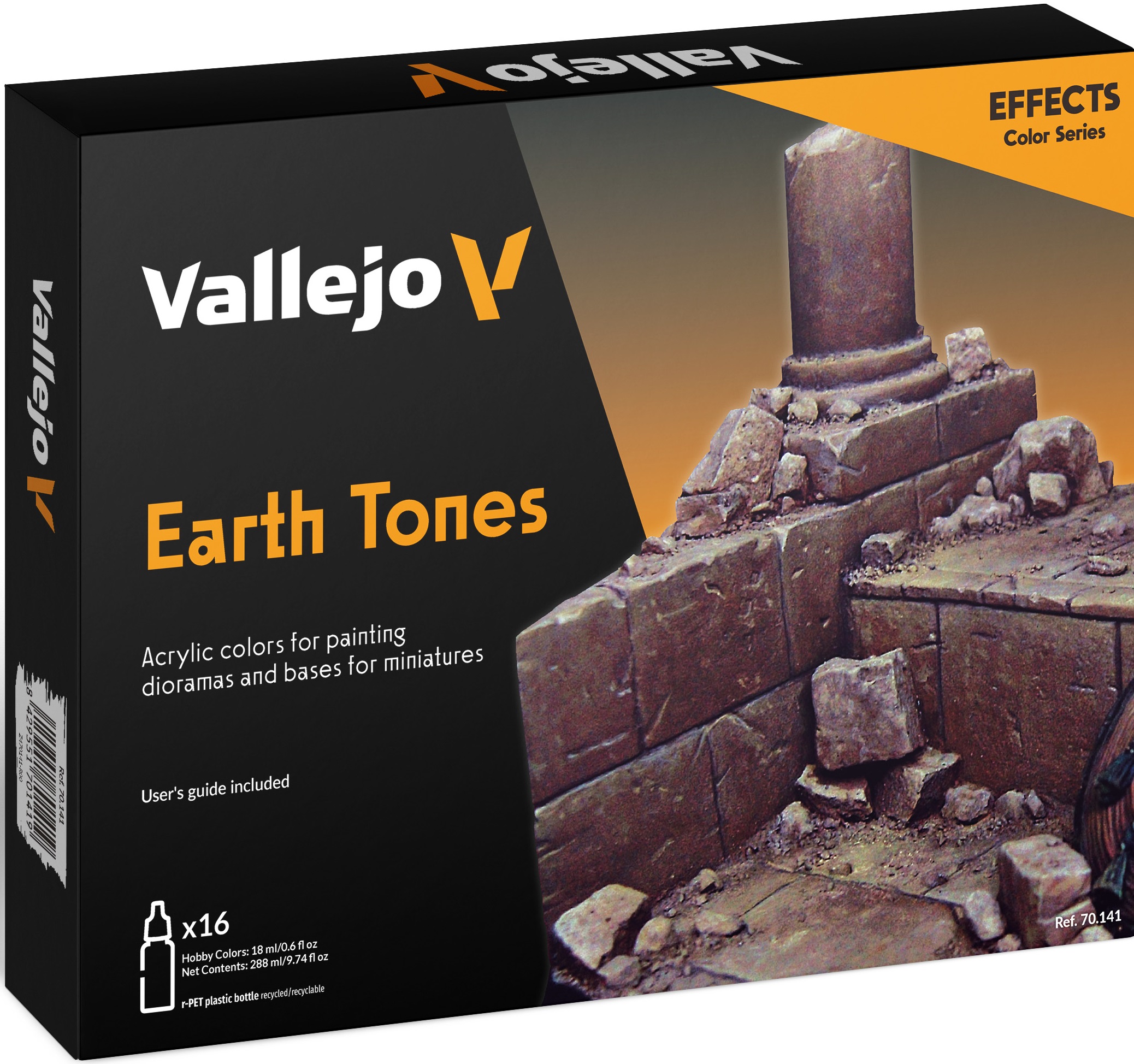Vallejo Model Color Set: 70141 Earth Tones 
