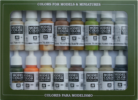 Vallejo Model Color Set: 70141 Earth Colors 