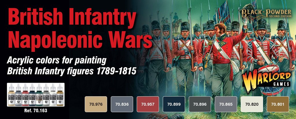 Vallejo Model Color Set: 70163: British Infantry Napoleonic Wars 