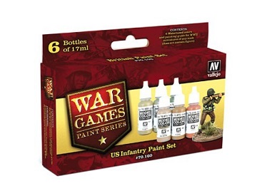 Vallejo Model Colors Set 70203: Wargame American 