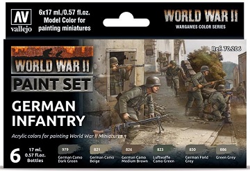 Vallejo Model Color Set: 70206: German Infantry 