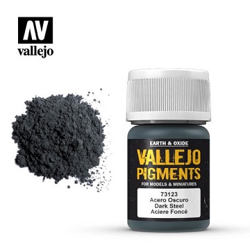 Vallejo Pigment: Metallic Dark Steel 