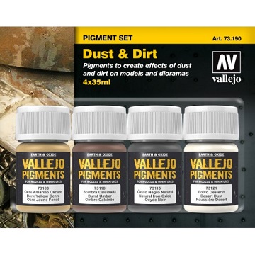 Vallejo Pigment Set: Dust and Dirt 