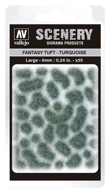 Vallejo Scenery Diorama Products: FANTASY TUFT- TURQUOISE (Large 6mm) 