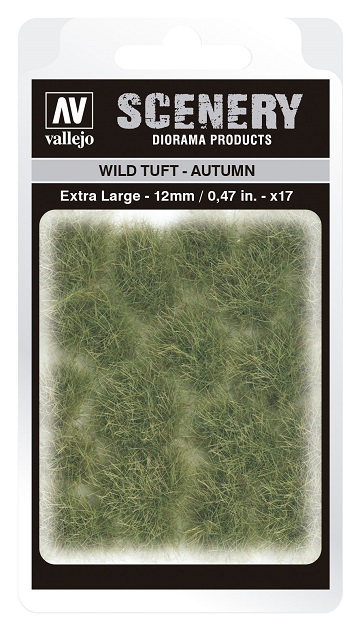 Vallejo Scenery Diorama Products: WILD TUFT- AUTUMN (Extra Large 12mm) 
