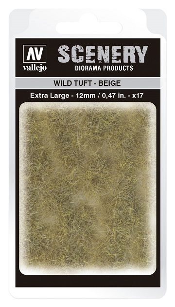Vallejo Scenery Diorama Products: WILD TUFT- BEIGE (Extra Large 12mm) 