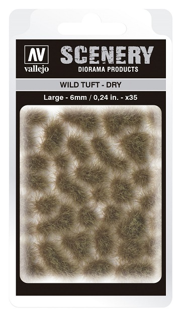 Vallejo Scenery Diorama Products: WILD TUFT: DRY (Large 6mm) 