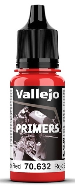 Vallejo Surface Primer (18ml): Bloody Red 
