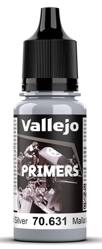 Vallejo Surface Primer (18ml): Chainmail Silver Surface 