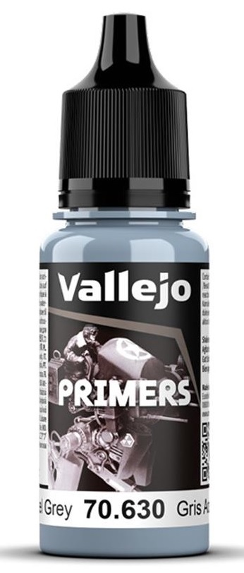 Vallejo Surface Primer (18ml): Steel Grey 