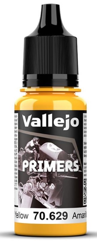 Vallejo Surface Primer (18ml): Sun Yellow 
