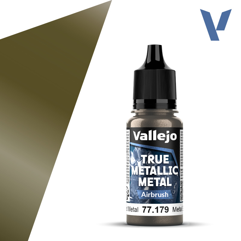 Vallejo True Metallic Metal: Airbrush- Aged Metal 
