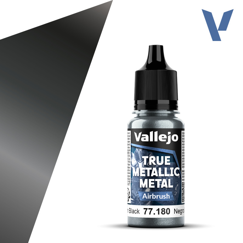 Vallejo True Metallic Metal: Airbrush: Obsidian Black 