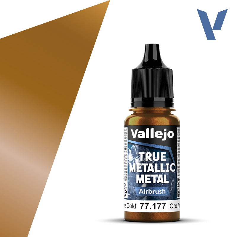 Vallejo True Metallic Metal: Airbrush- Arcane Gold 