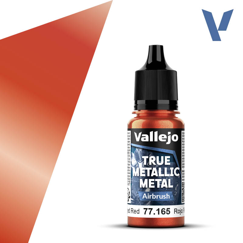 Vallejo True Metallic Metal: Airbrush- Forged Red 