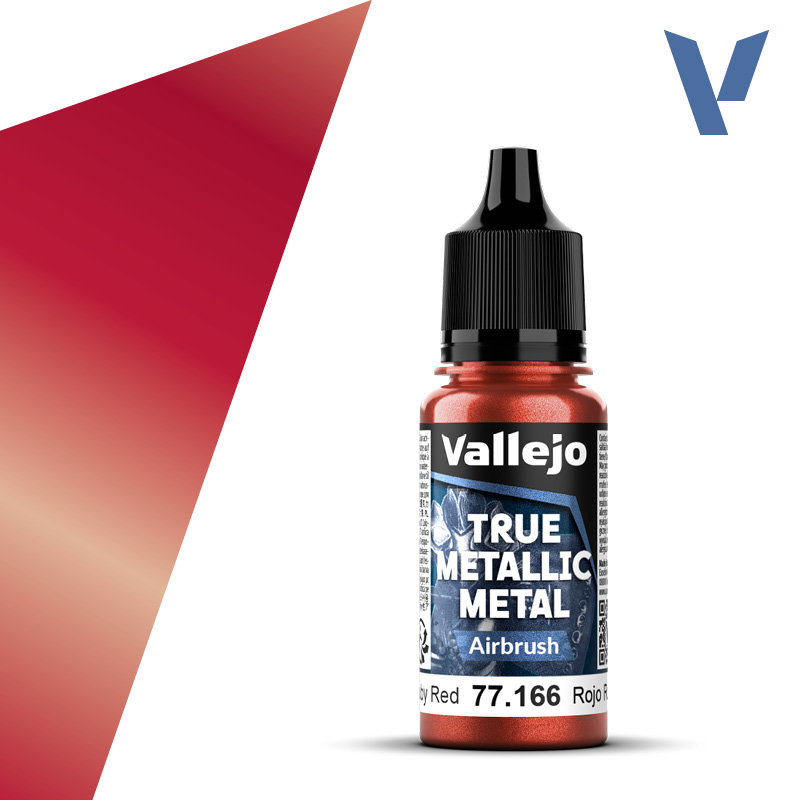 Vallejo True Metallic Metal: Airbrush- Ruby Red 