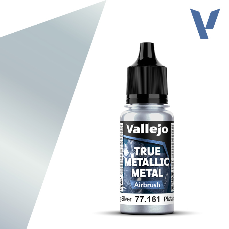 Vallejo True Metallic Metal: Airbrush- Sterling Silver 