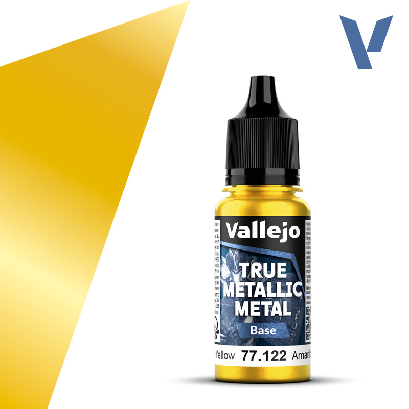 Vallejo True Metallic Metal: Base- Radiant Yellow 
