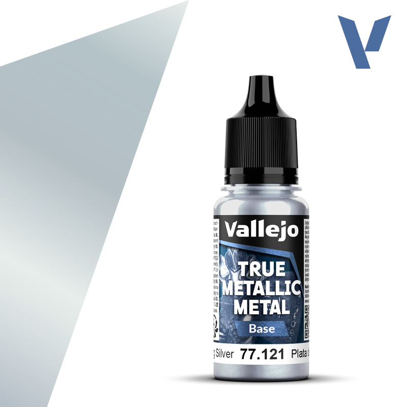 Vallejo True Metallic Metal: Base- Sterling Silver 