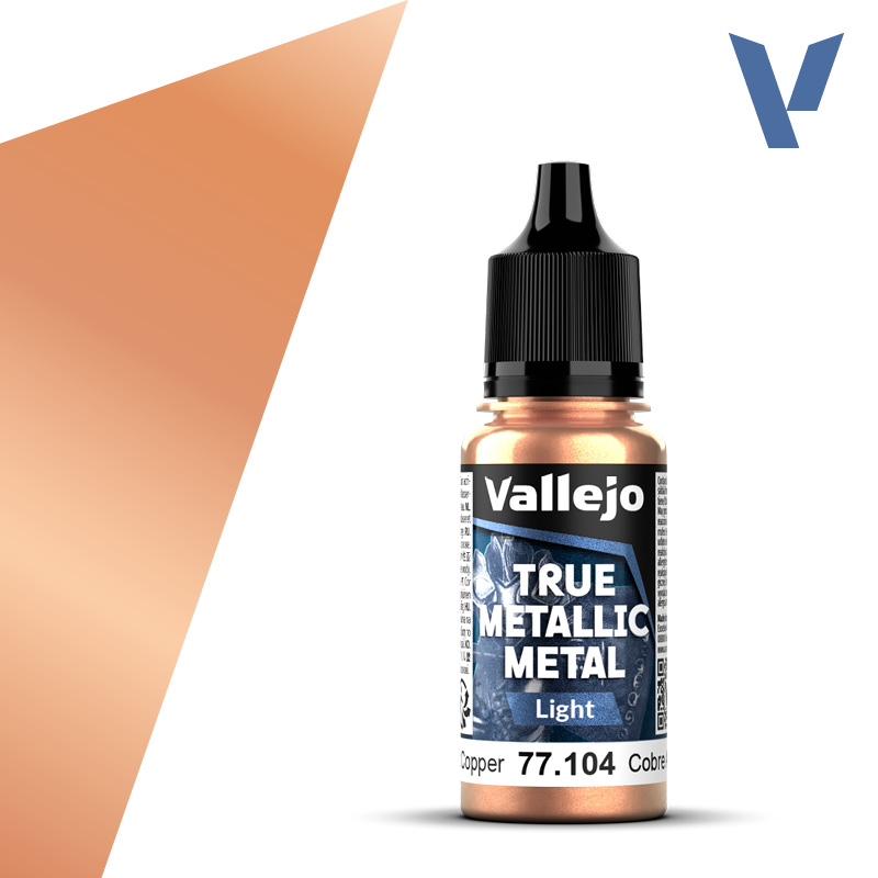 Vallejo True Metallic Metal: Light- Ancient Copper 
