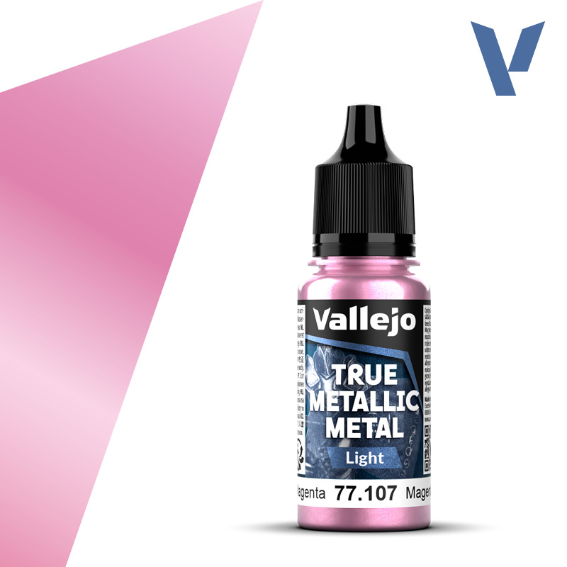 Vallejo True Metallic Metal: Light- Crimson Magenta 