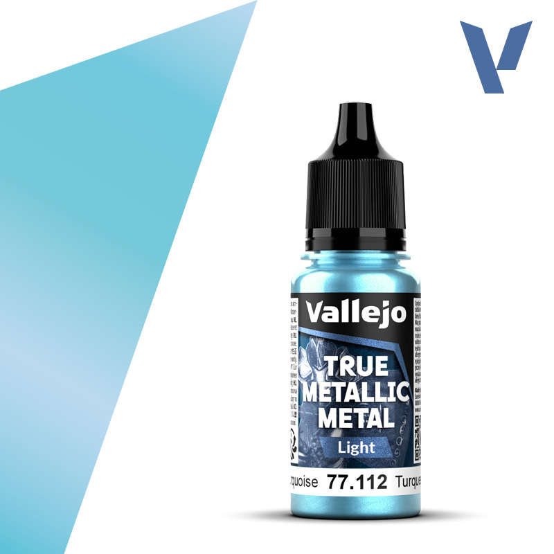 Vallejo True Metallic Metal: Light- Hydra Turquoise 