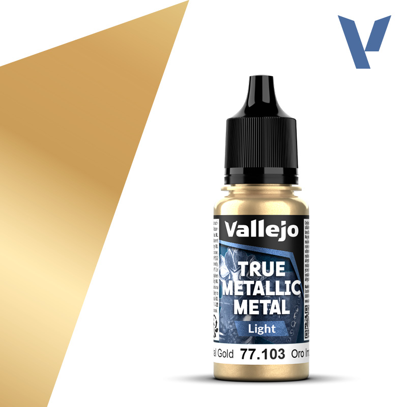Vallejo True Metallic Metal: Light- Imperial Gold 