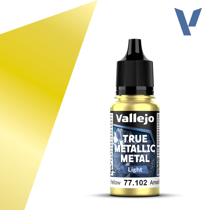 Vallejo True Metallic Metal: Light- Radiant Yellow 