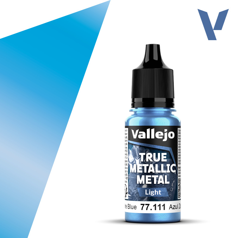 Vallejo True Metallic Metal: Light- Sapphire Blue 