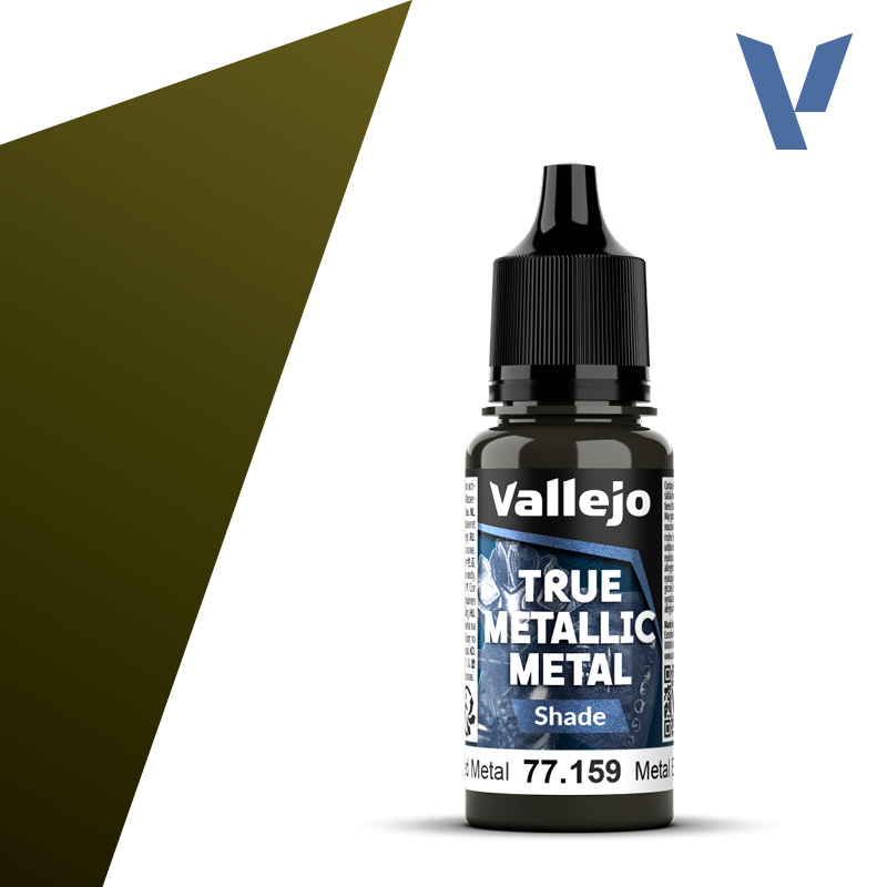 Vallejo True Metallic Metal: Shade- Aged Metal 