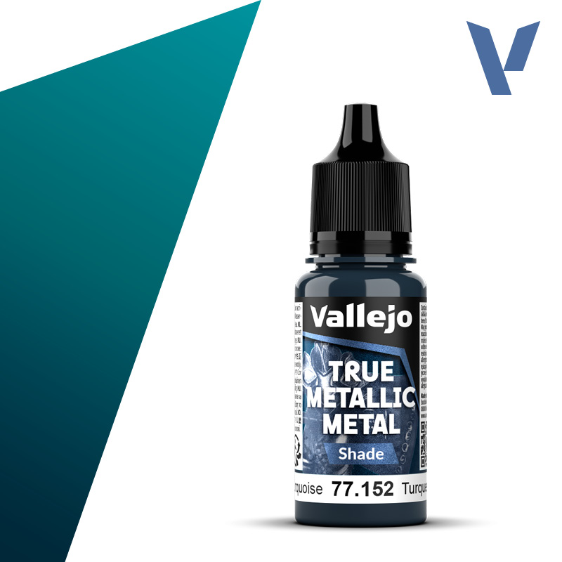 Vallejo True Metallic Metal: Shade- Hydra Turquoise 