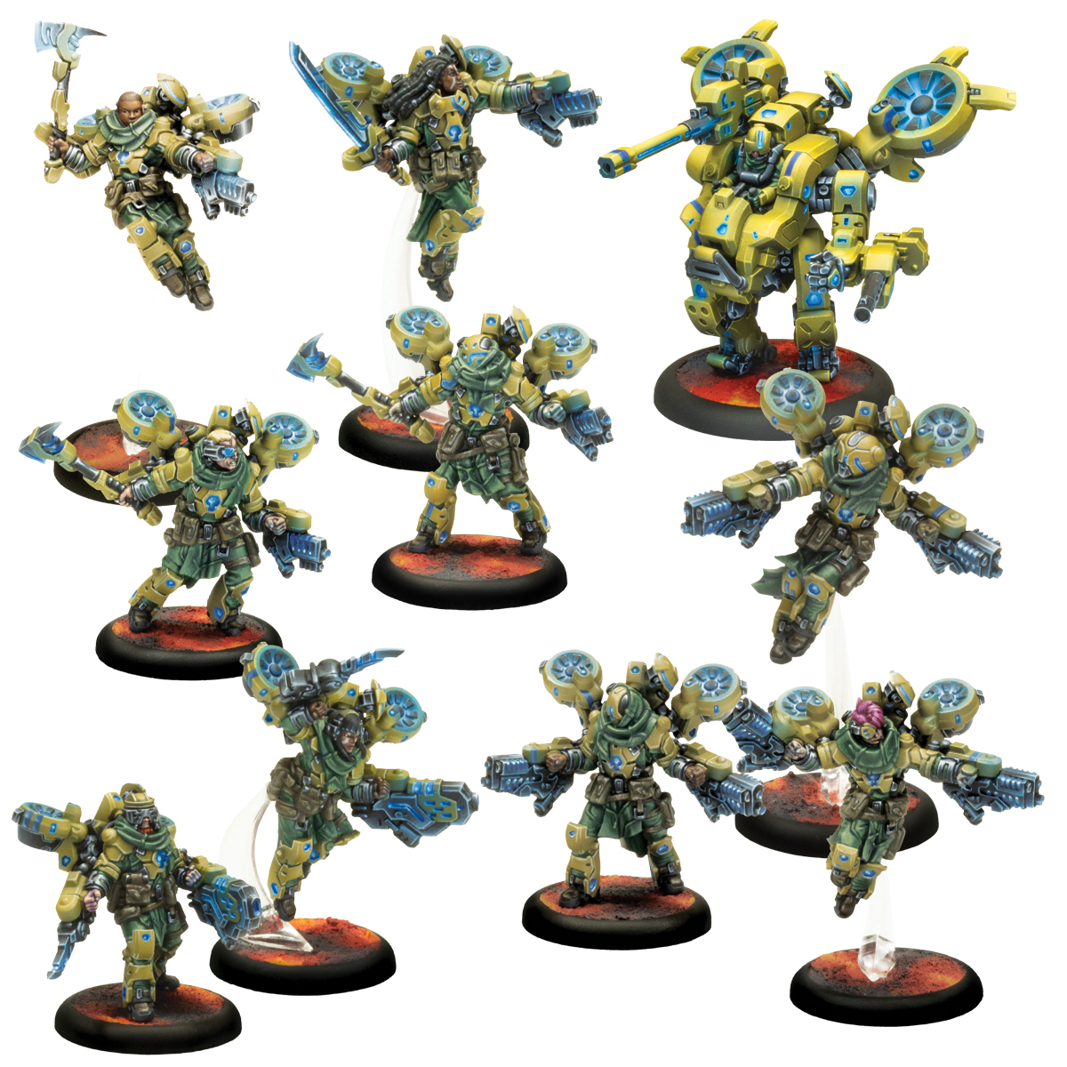 Warcaster: Marcher Worlds: Dragoon Air Cavalry Cadre 