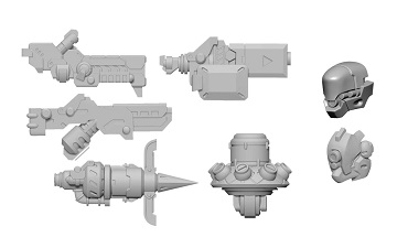 Warcaster: Marcher Worlds: Dusk Wolf B Weapon Pack 
