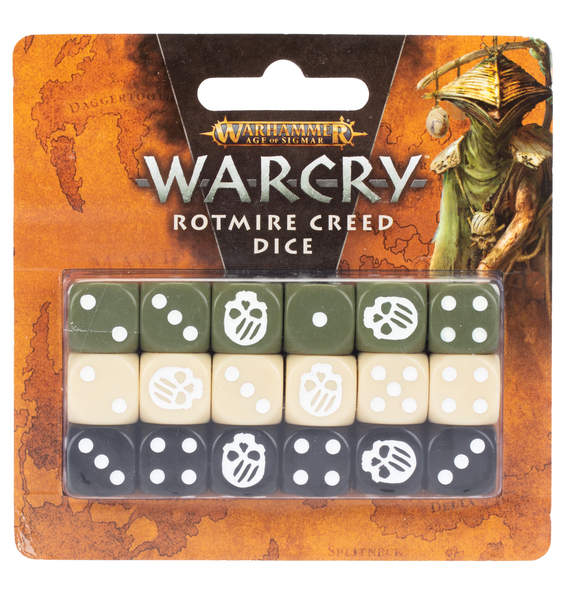 Warcry: Rotmire Creed - Dice 