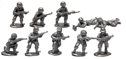 Warfighter World War II: USA Metal Soldier Minis (SALE) 