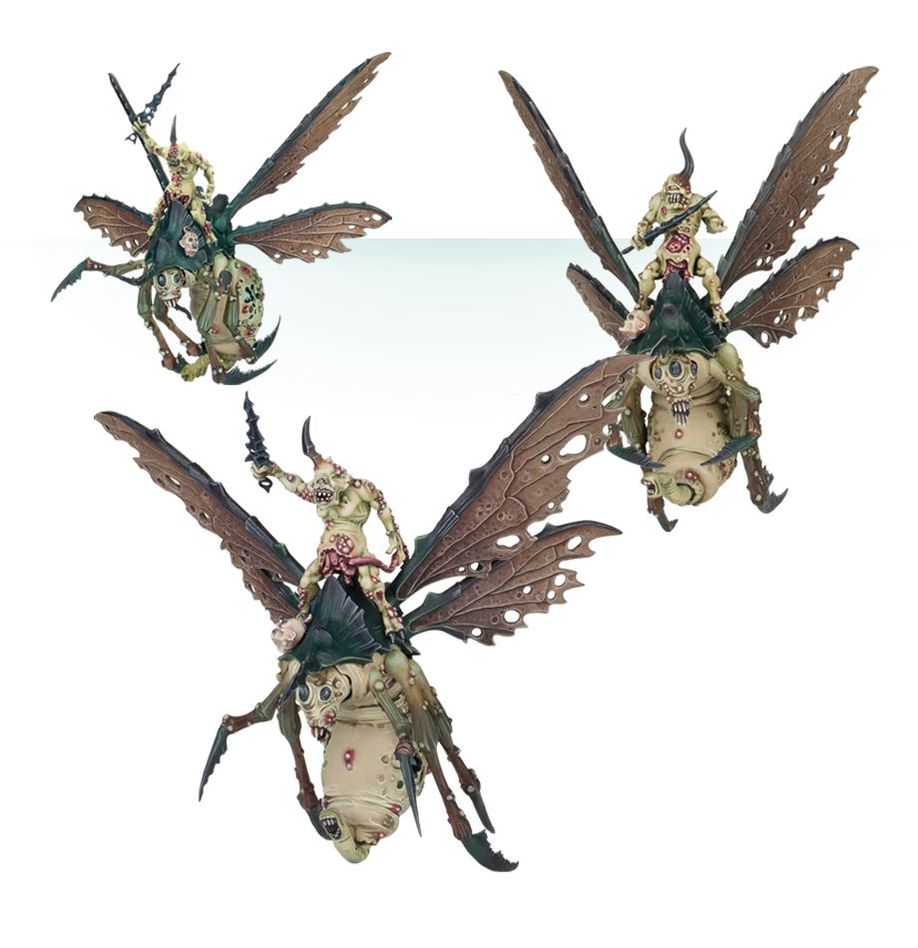Warhammer 40,000/ Age Of Sigmar: Daemons of Nurgle: Plague Drones of Nurgle 