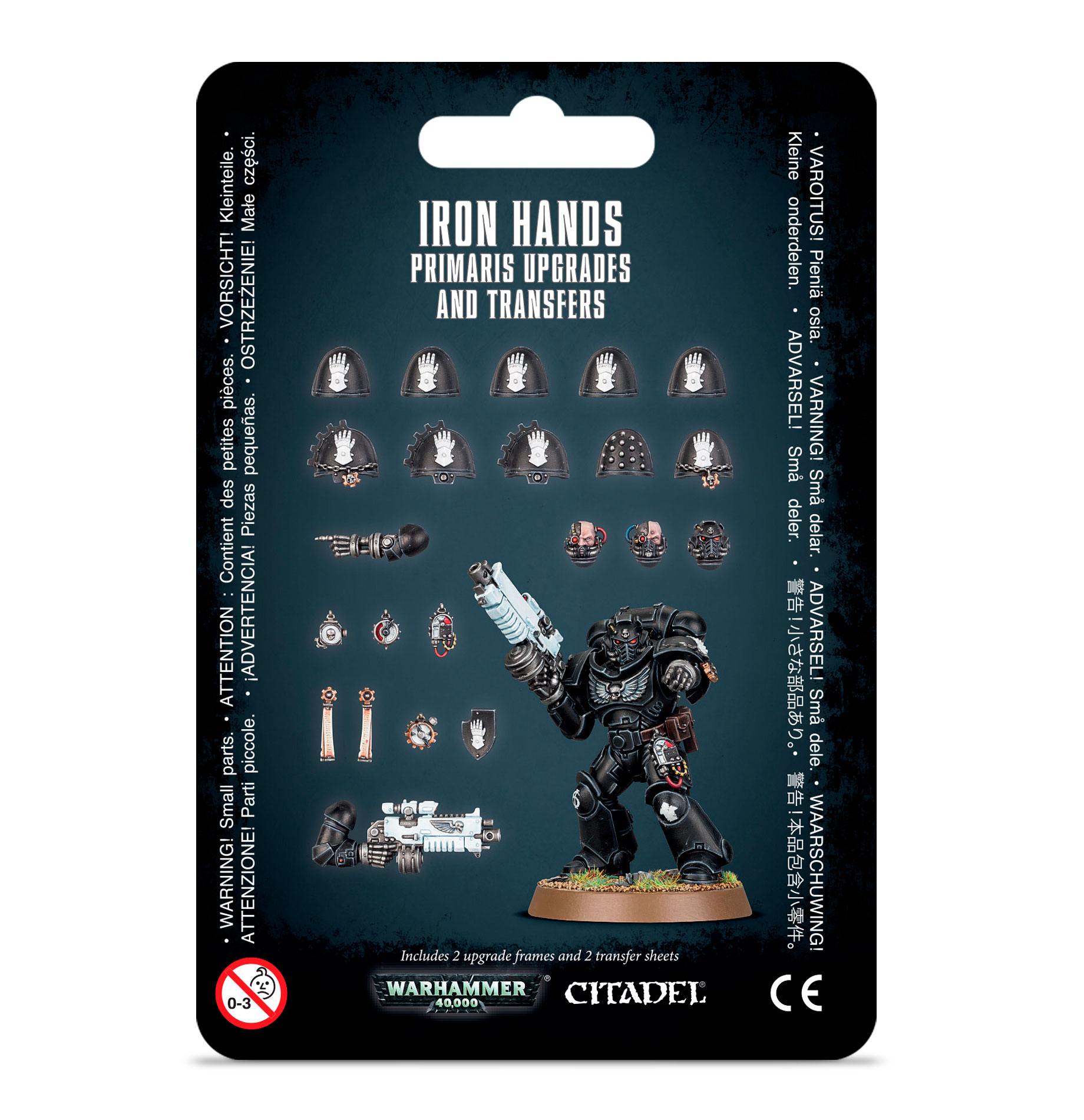 Warhammer 40,000: Space Marines: Iron Hands Primaris Upgrades and Transfers 