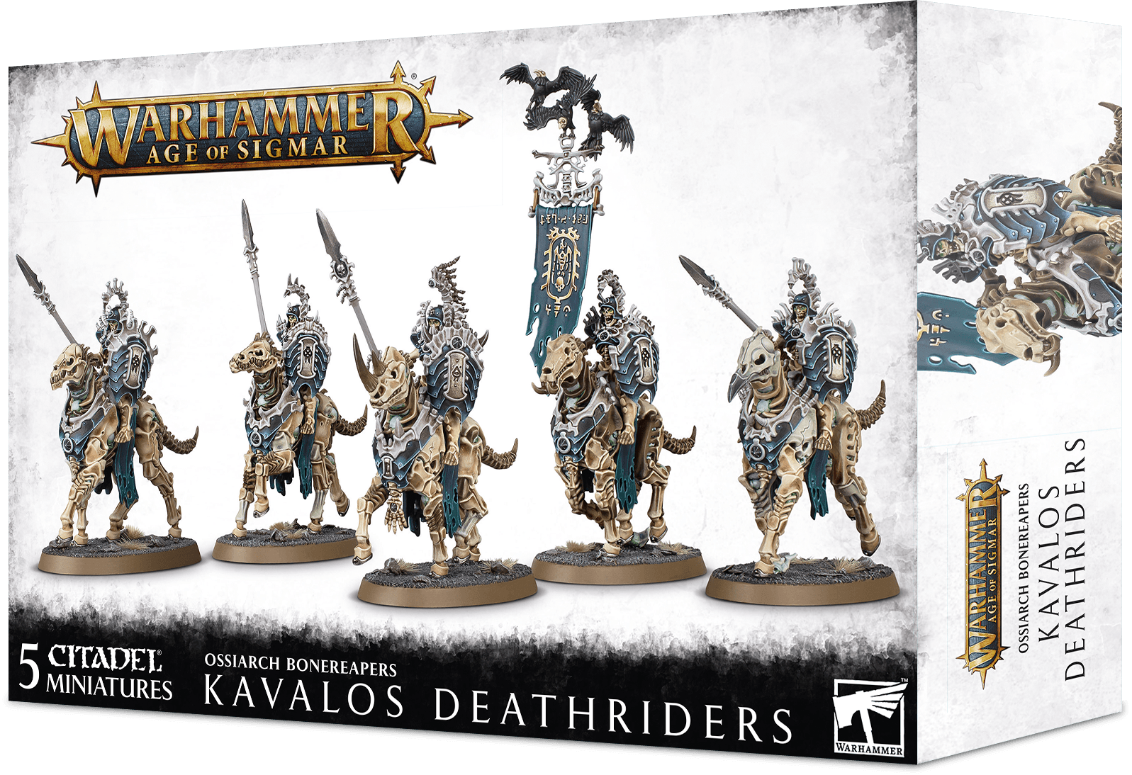Warhammer Age Of Sigmar: Ossiarch Bonereapers: Kavalos Deathriders 